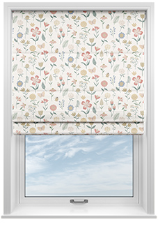 Floral Whimsy, Springtime - Roman Blind